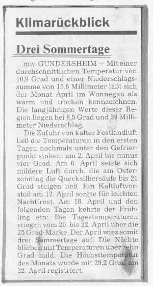 Wormser Allgemeine Zeitung vom 02.05. 1996