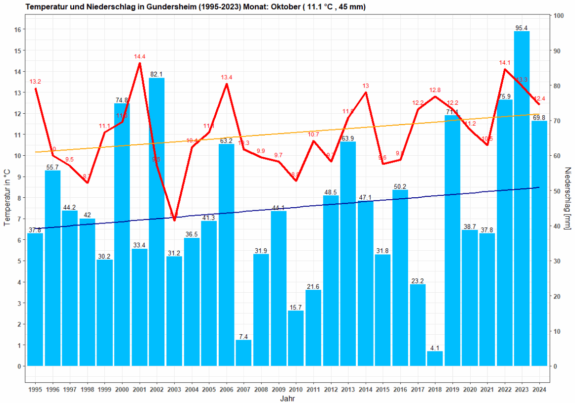 Vorläufige Auswertung Oktober 2024